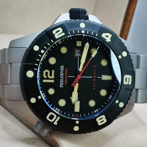 FeelNever 500m diver japan movement automatic watch